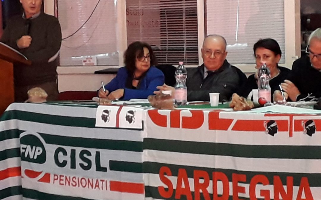 Oggi Anteas al Consiglio Generale della Federazione Pensionati Cisl se Sulcis iglesiente